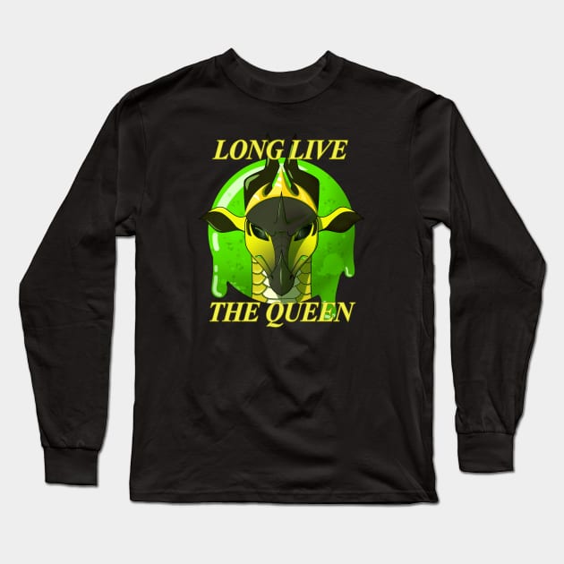 Queen Wasp (w/ words) Long Sleeve T-Shirt by MistyBookwyrm